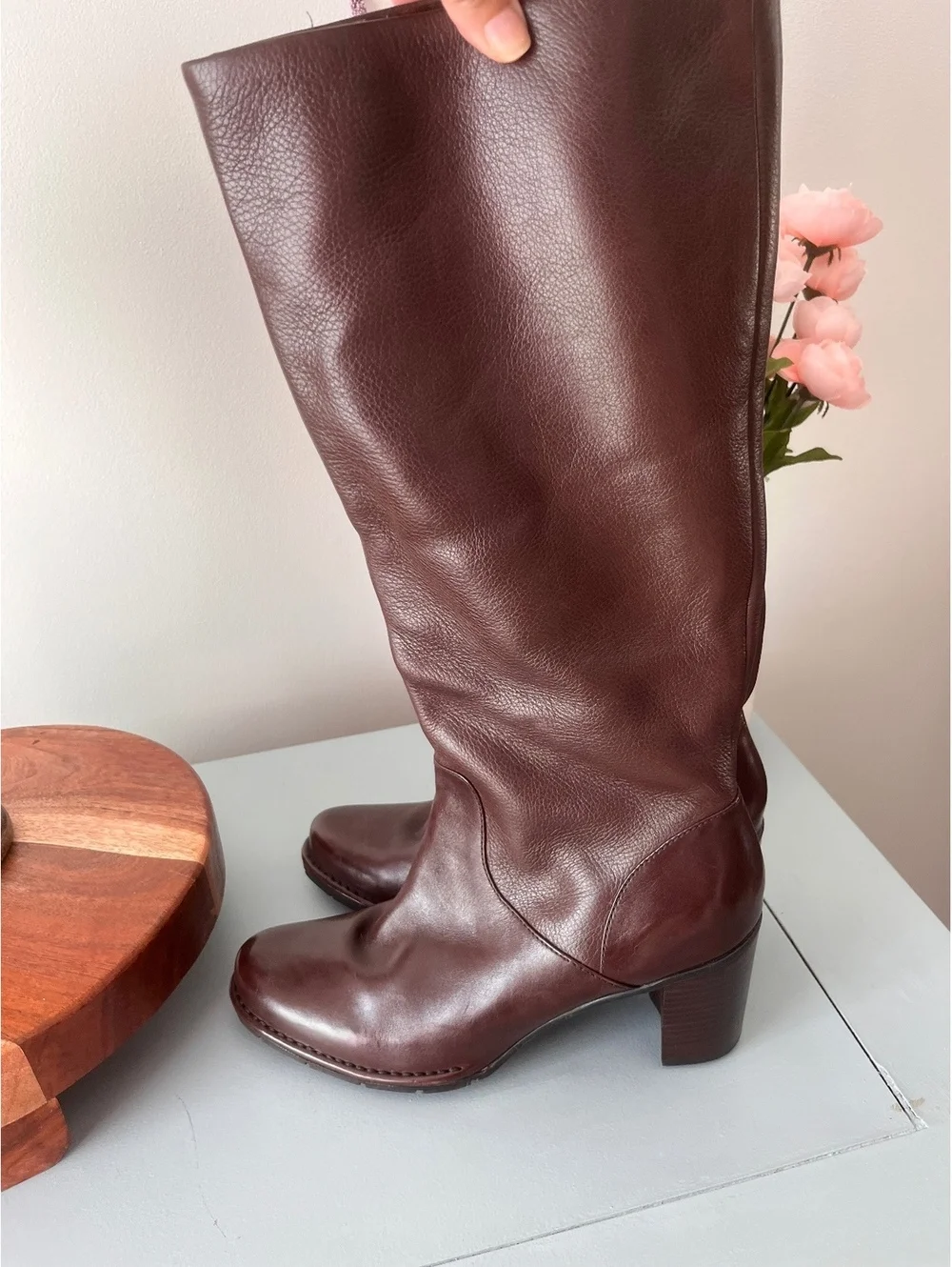 Indigo By Clark’s Tall Brown Leather Boots 9M